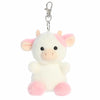 Aurora® Adorable Palm Pals™ Belle Strawberry Cow™ Clip-On- Fun Collectible Plush for Kids and Adult Collectors - Perfect for Backpacks and Birthday