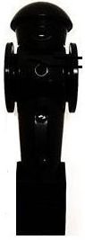 Tornado Black Foosball Man Counter Balanced with Roll Pin