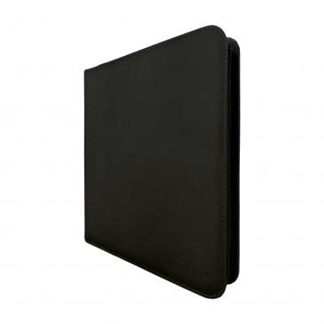 Ultra PRO - Vivid 12-Pocket Zippered PRO-Binder (Black) - Protect and Store your Valuable Gaming cards, Sports cards or Collectible Cards, Store and