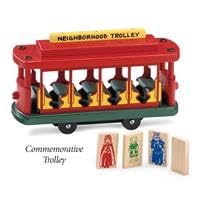 Holgate Toys Mister Roger's Wooden Track Trolley | Durable Magnetic Connection for Train Sets & Floor Play Mats | Promotes Kindness, Community Values