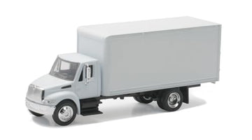 NewRay International 4200 White Box Truck (Diecast Metal Cab, High Impact Plastic Balance, 1/43 Scale, 8.25 x 2.25 x 3.25 inches, Teen+)
