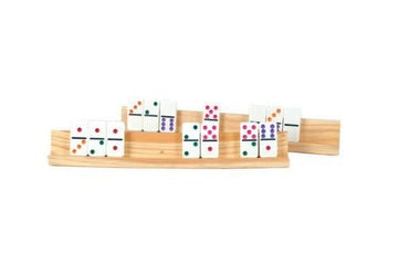 Recreational Wooden Accessory Game Activity Equipment Domino Rack