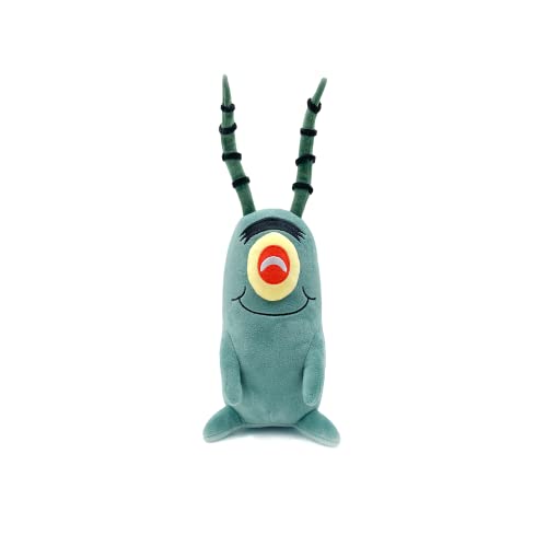 Youtooz Plankton Sitting Plush 9" Inch, Spongebob Official Licensed Stuffed Plushie, Plankton the Chum Bucket from Spongebob Squarepants