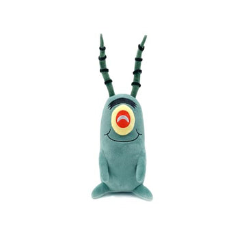 Youtooz Plankton Sitting Plush 9" Inch, Spongebob Official Licensed Stuffed Plushie, Plankton the Chum Bucket from Spongebob Squarepants