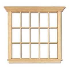 Houseworks, Ltd. Dollhouse Miniature 15-Light Non-Working Window