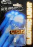 Melody Jane Dolls Houses House Miniature Accessory Electric Lighting 3 Spot Lights in Brass Strip