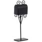 Miniature Black Metal Mailbox for Doll Play House Mini Town Craft Project