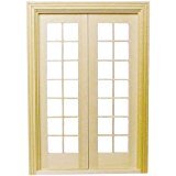 Dollhouse Miniature Classic French Doors