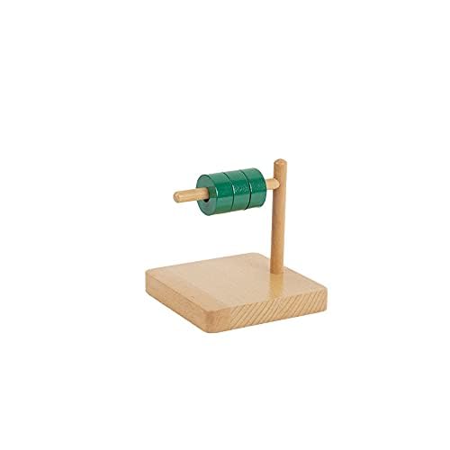 Adena Montessori Discs on Horizontal Dowel Montessori Toys for 12-18 Months Baby