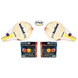 Pro Kadima Paddle Set Plus Smash Set Balls Bundle 4 Paddles with 2 Balls, Plus 6 Smash Balls. (2)