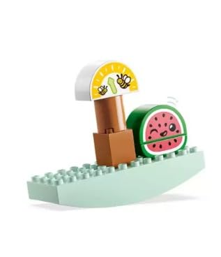 LEGO DUPLO My First Organic Market 10983, Fruit and Vegetables Toy Food Set, Learn Numbers, Stacking Educational Toys for Toddlers 18 Months - 3 Years
