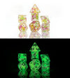 0606 Dice Set - Melon Ball Glowworm