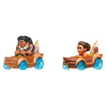 Hot Wheels Racer Verse Die-Cast Vehicles with Character Drivers Cars Optimized for Performance on RacerVerse Track - Maui & Moana