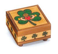 PolishArt Claddaugh - Secret Wooden Puzzle Box
