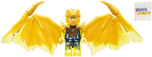 LEGO Ninjago Crystalized: Jay Golden Dragon Minifigure with Nunchucks of Lightning