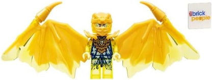 LEGO Ninjago Crystalized: Jay Golden Dragon Minifigure with Nunchucks of Lightning