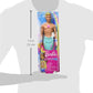Barbie Dreamtopia Merman Doll, Approx 12-inch with Blue Rainbow Tail and Blonde Hair, for 3 to 7 Year Olds