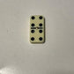 Double Six Professional Dominoes - White with Black Dots, Case Color May Very (2-Pack)