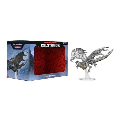 WizKids D&D Icons of the Realms: Adult Silver Dragon