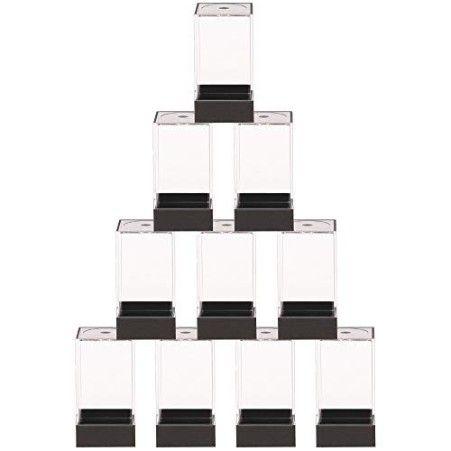 Wiz Dice - Dice Boxes - Clear Acrylic Display Box for Storage of Figurines, Collectibles, DnD Dice Set, Other Valuables - 1.43" x 1.43" x 1.75" - 10