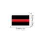 Fundraising For A Cause 250 Rectangle Red Line Firefighter Stickers - Perfect for Event Decoration, Firefighter Appreciation Campaigns and Fundraising