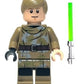 LEGO Star Wars: Luke Skywalker in Endor Outfit with Dark Green Lightsaber