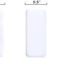 ZJXYM American Mahjong Tile Set, 166 White Tiles with Two Dices, Mahjong Tile Game for Four Players, (1.2’’x0.9’’x0.51’’)