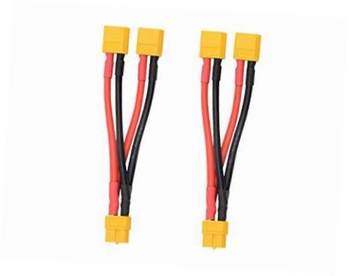 FLY RC 2pcs XT60 Parallel Battery Connector Cable Extension