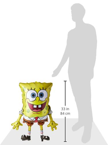 Anagram International M6398901 SpongeBob Square Pants Shape Balloon Pack, 28"