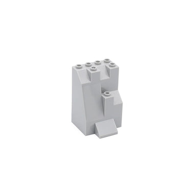 Classic Building Rock Panel 50 Piece, Compatible with Lego Parts and Pieces: Panel Light Gray