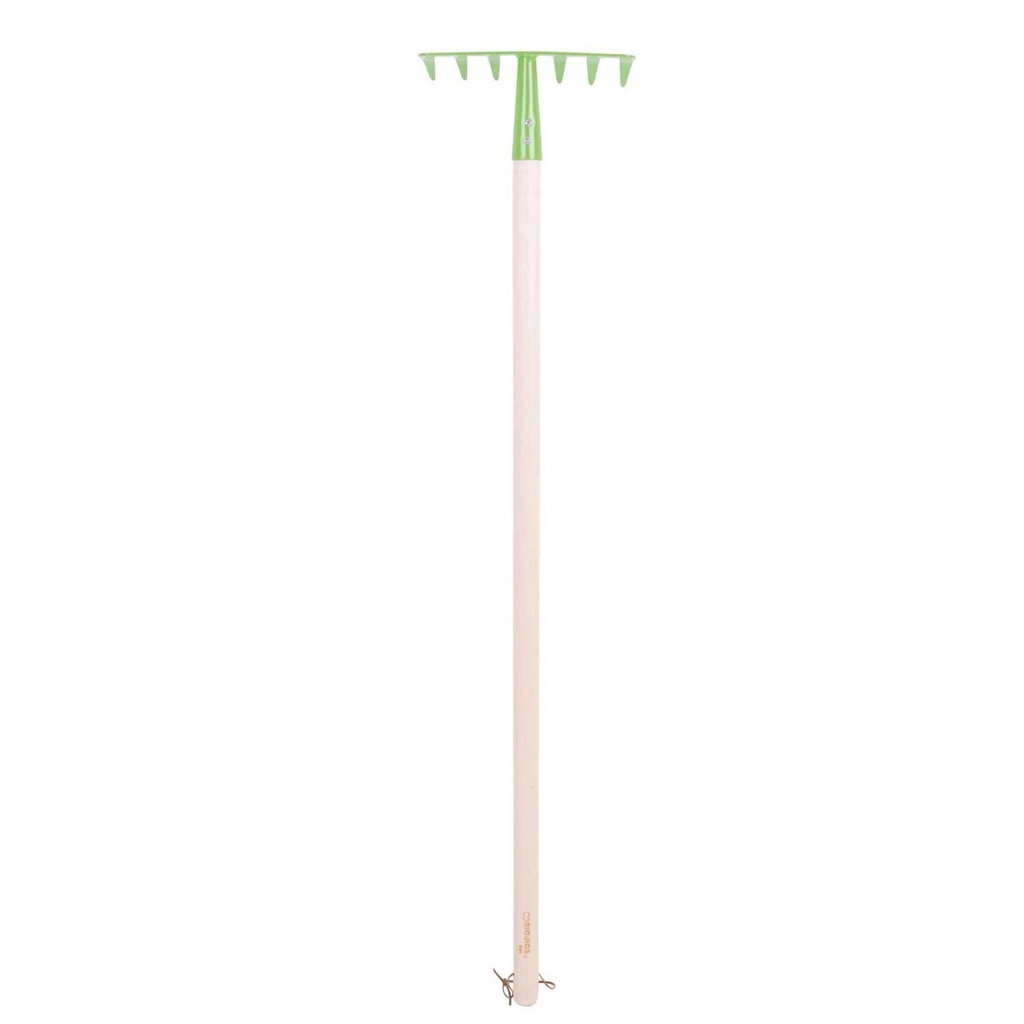 Bigjigs Toys Children's Long Handled Gardening Soil Rake with Wooden Handle - Garden Tools and Accessories