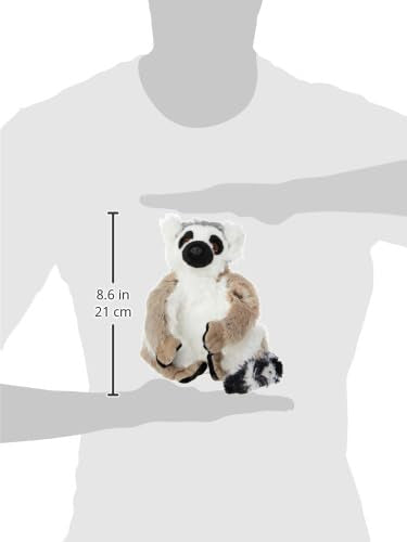Wild Republic Cuddlekins Mini Ring Tailed Lemur Stuffed Animal - 8"