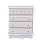 Dollhouse White Chest of Drawers Miniature 1:12 Wooden Bedroom Furniture