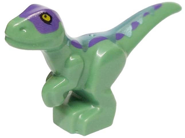 LEGO Jurassic World: Baby Raptor Minifigure with DNA Lab Cabinet