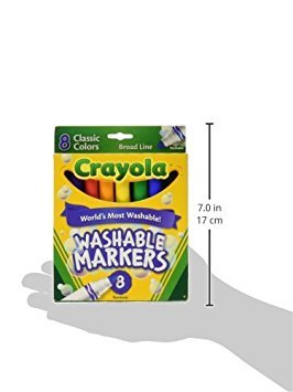 8 ct. Crayola Broad Line Washable Markers