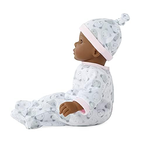 Madame Alexander 14" Adoption Day Baby Girl Doll, Dark Skin Tone, Brown Eyes (20454)