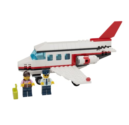 LEGO Airplane - 149-Piece Passenger Airplane Building Set with Pilot & Baggage Handler Minifigures, Buildable Aircraft Toy Gift for Kids Boys & Girls