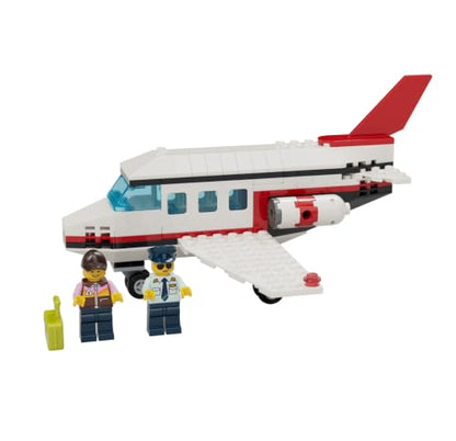 LEGO Airplane - 149-Piece Passenger Airplane Building Set with Pilot & Baggage Handler Minifigures, Buildable Aircraft Toy Gift for Kids Boys & Girls