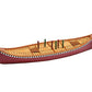 Outside Inside - Hand Painted Canoe Cribbage Board