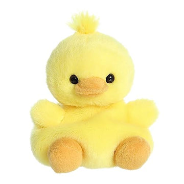 Aurora® Adorable Palm Pals™ Darling Duck Stuffed Animal - Fun Collectible Plush for Kids and Adult Collectors - Perfect for Decorating Rooms
