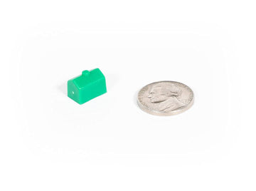 Plastic Houses: Green Color Board Game Replacement House | 50 Pieces