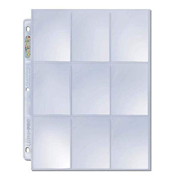 Ultra PRO Platinum Series 9-Pocket Pages (50 ct.) - Card Sleeves Binder Sheets for Trading, Sports, and Gaming Cards - Archival Safe