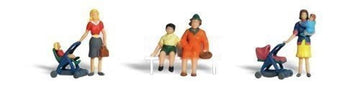 Moms & Kids HO Scale Woodland Scenics