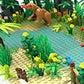 General Jim's Tropical Rainforest Modular Building Block Bricks Set Complete with Trees Plants, Animals and Rocks Botanical Building Blocks for Hours