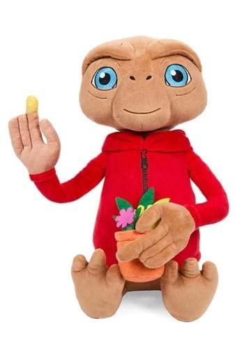 Kidrobot E.T. The Extra-Terrestrial Hooded 13 Inch Interactive Plush with Light-Up Finger