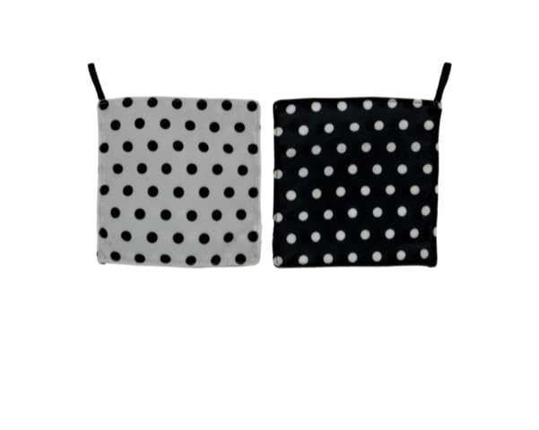 Baby Paper-2 Pack of Crinkly, Sensory Toys, White/Black Dot & Multi Color Polka Dot