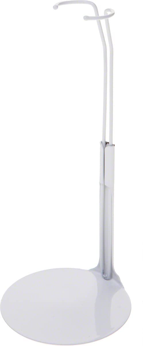 Kaiser Doll Stand 2201 - White Doll Stand for 11" to 12" small-waisted Fashion Dolls like Barbie