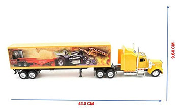 New-Ray 1:43 scale Kenworth W900 All White truck cab and trailer diecast toy