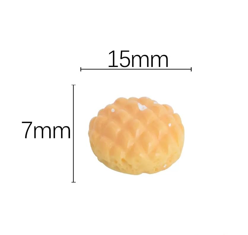 6Pcs 1/12 Miniature Bread Dollhouse Decoration Accessories, DIY Micro Landscaping Decor