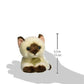 Aurora® Adorable Miyoni® Siamese Cat Stuffed Animal - Lifelike Detail - Cherished Companionship - Brown 8 Inches